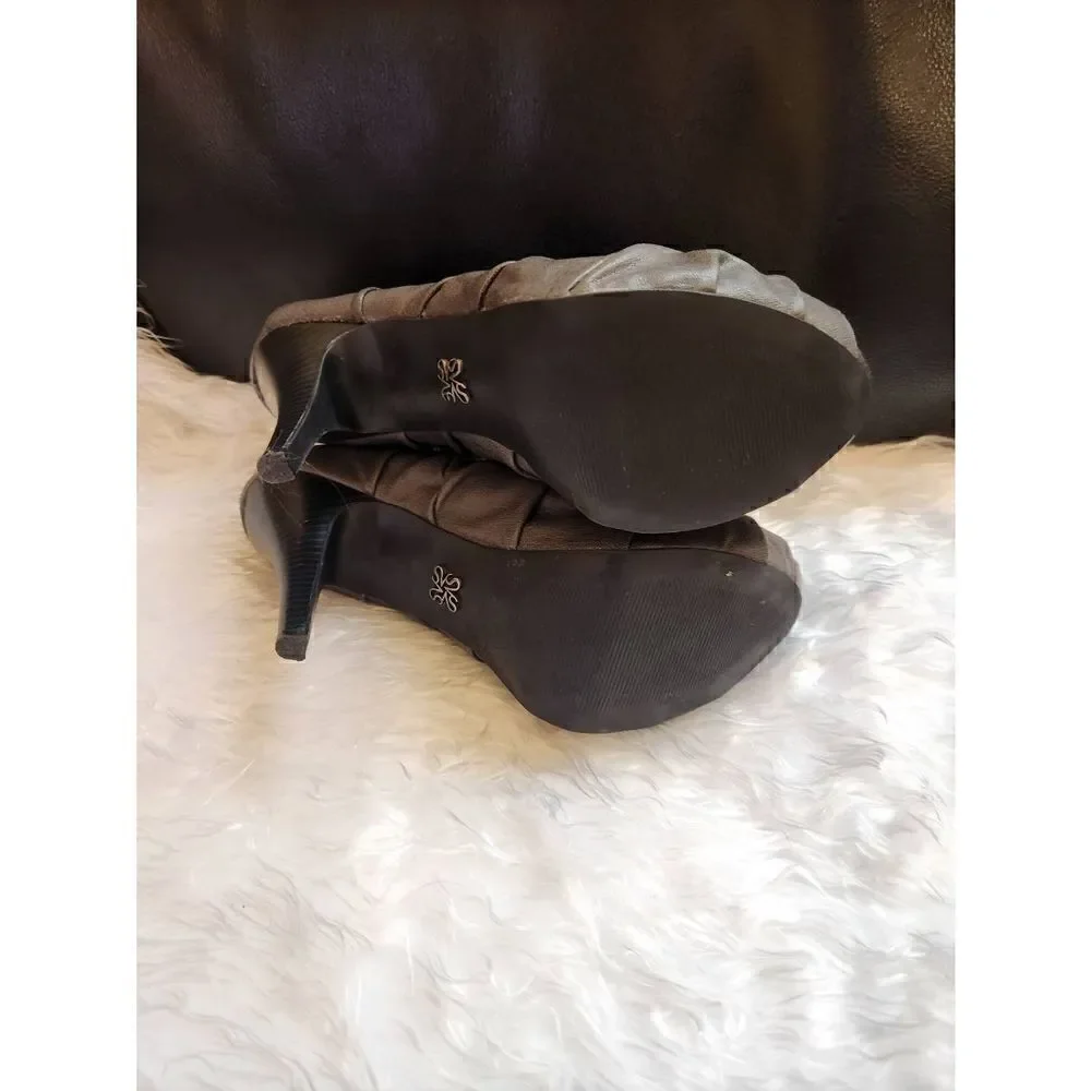NWOT Simply Vera Wang 8.5 Grey Peep Toe 4